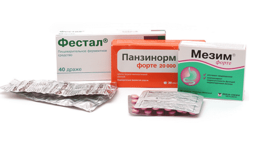 Ферменты используются в основе препаратов, корректирующих пищеварение у больных с недостаточностью функции поджелудочной железы